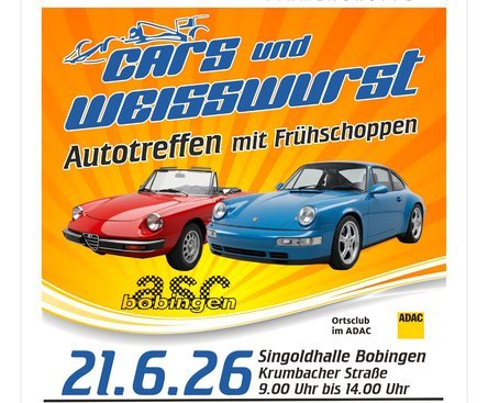 Cars und Weißwurst in Bobingen 2026