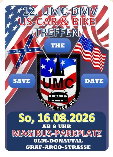 12. UMC-DMV US-Car & Bike Treffen 2026